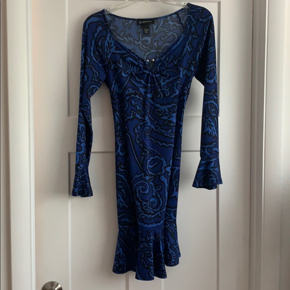 INC beautifully cool dress, with scalloped detail